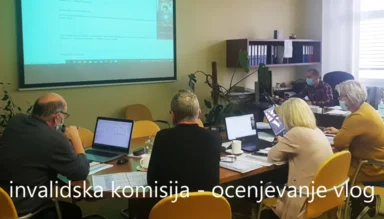 slika invalidske komisije pri ocenjevanju vlog
